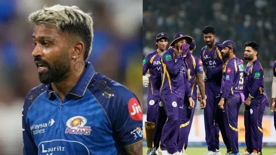 Hardik Pandya with KKR Team [Source: AFP]